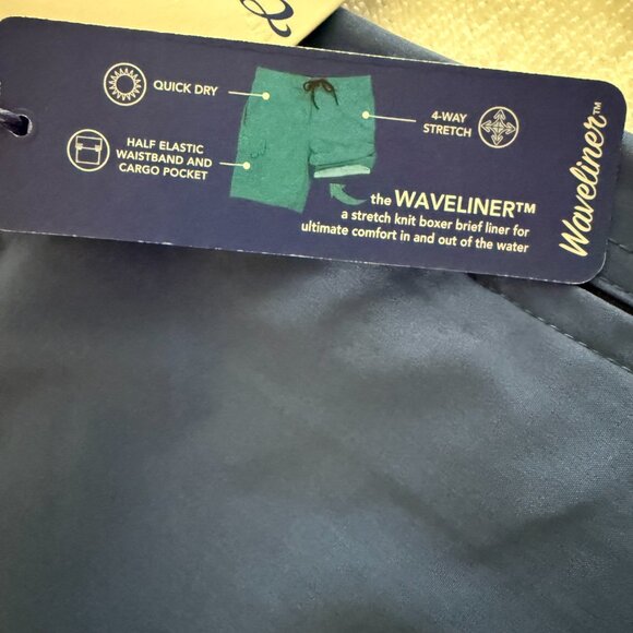 NWT Caribbean Quick‎ Dry Blue Swimwear with 9" Inseam Men's Extra Large - Picture 3 of 8